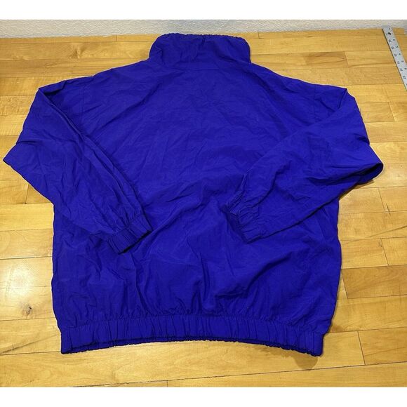 Vintage Dylan Surf Polyester Blue Wind Breaker Neck Cinch Front pockets Size L M - Picture 3 of 3